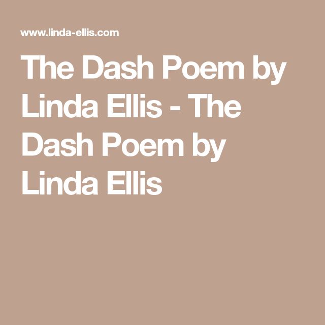 the dash poem by linda ellis printable